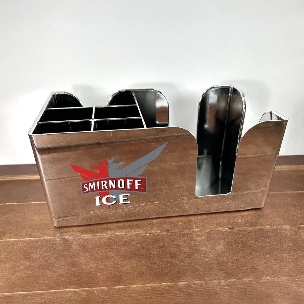 Smirnoff Ice Plastic Bar Caddy Organizer Bottle Napkin Holder Vodka‎ Promo